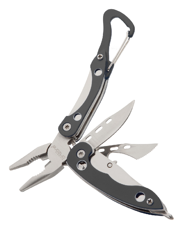 Pince multifonctions en acier inoxydable - 6 fonctions - Orizons - Couleur noire - 77 gr_1
