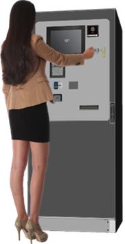 Automate de paiement - gestion du temps de stationnement - intérieur/extérieur - CB, espèces, billets_1