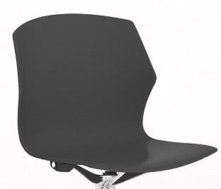 Chaise de réunion Frill avec pied pyramidal - Mobel Linea. - Anthracite_1