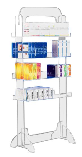 Inam - meuble présentoir - form x.L. - hauteur du présentoir 1.63 m-au sol 69x44 cm_1