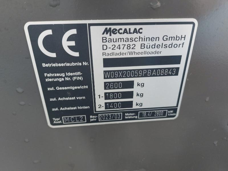 Mini chargeuse Mecalac MCL2 - multifonctions compacte - année 2023 - 19 heures_1