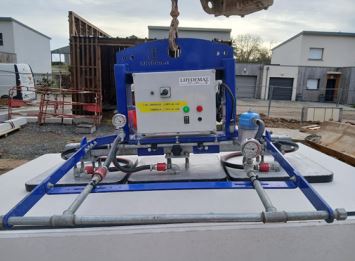 Palonnier à  ventouses pour la manutention de dalles préfa  CMU 2 Tonnes_1