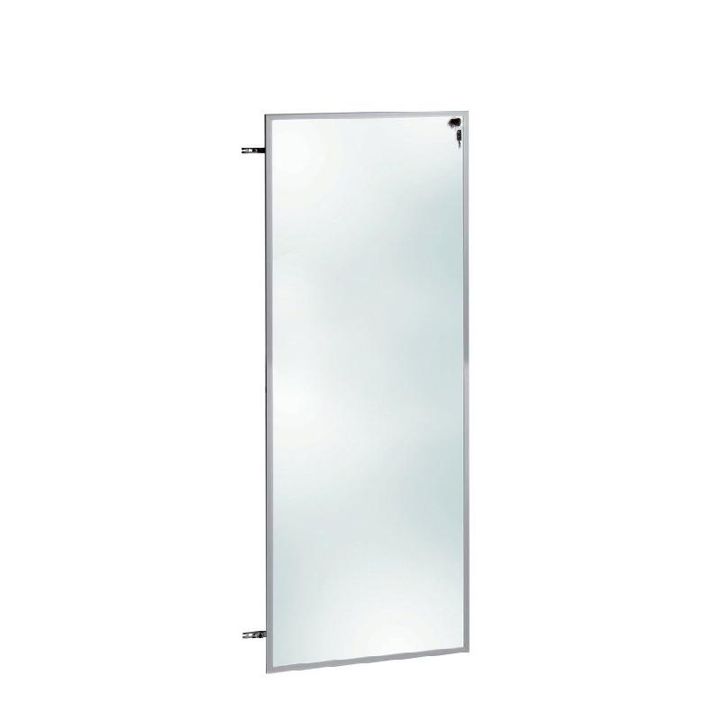 Porte vitrée Flexia - cadre aluminium + serrure caisson - L63cm x P47 x H196cm_1