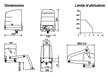 Motorisation pour portail battant bh23/284 / bras articulé / largeur max 2.8 m_1