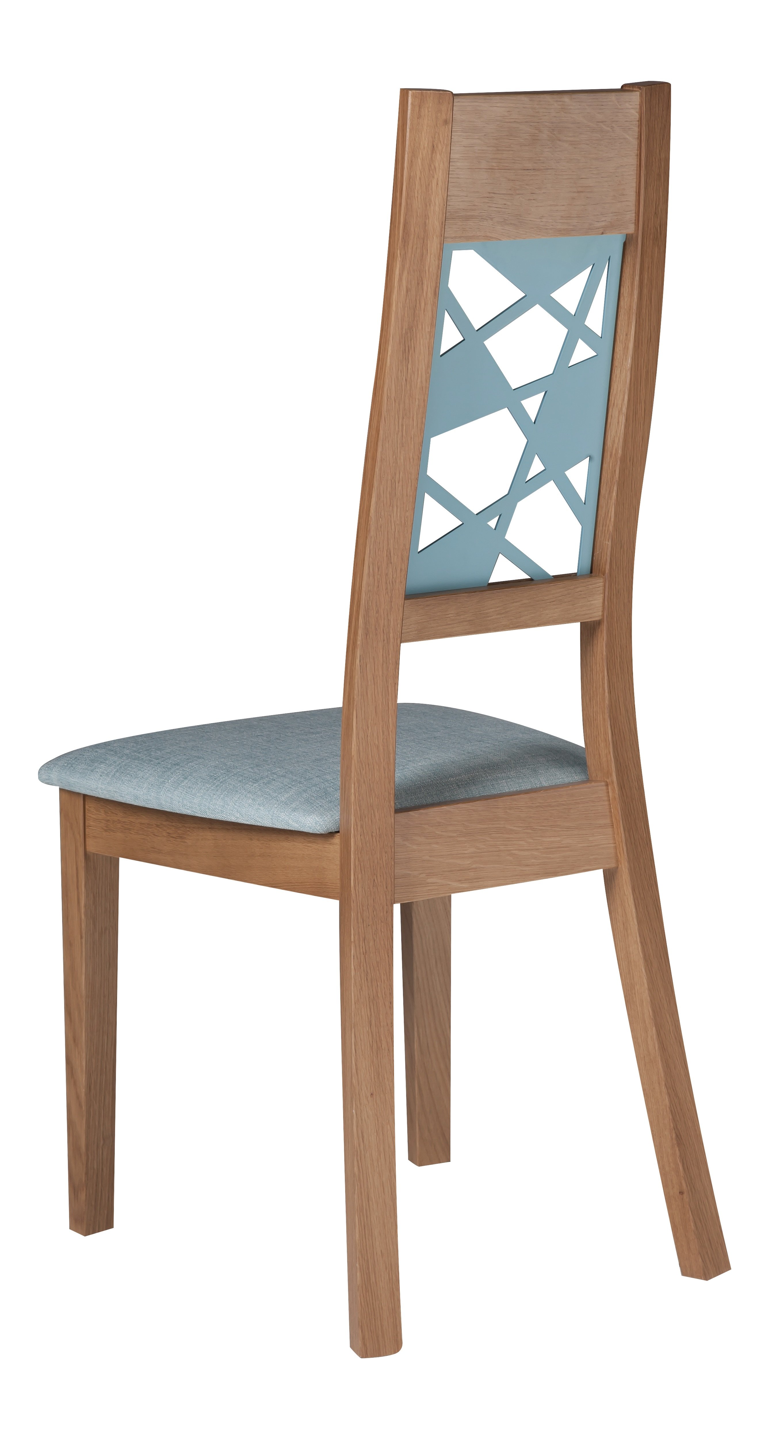 Chaise Héloïse en bois massif et métal - modèle moderne en chêne avec finitions personnalisables_1