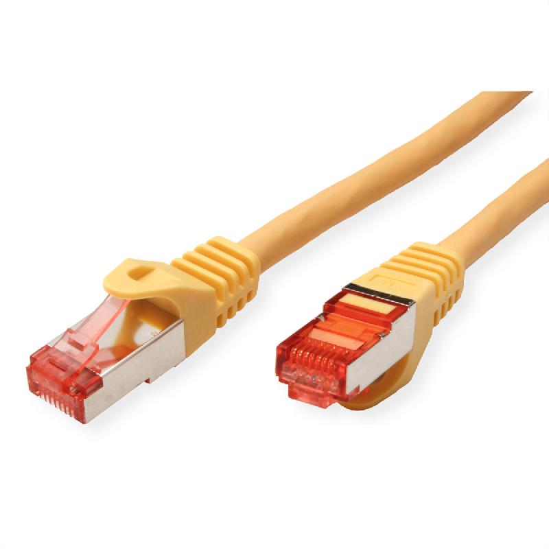Cordon ROLINE S/FTP(PiMF) Cat.6, LSOH, Component Level, jaune, 1 m_1