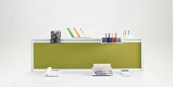 Écrans modulaires - Mélaminé ou Tissu avec rehausse Dual Satin amovible et compatibilité accessoires_1