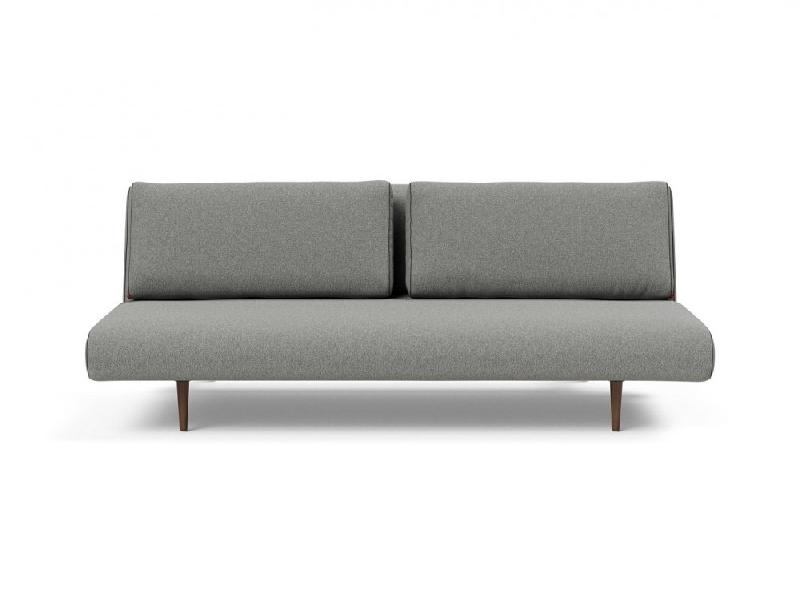 Innovation Living Canapé lit design Unfurl Lounger convertible 200x140 cm - Tissu bouclé Ash Grey - Style années 50-60_1