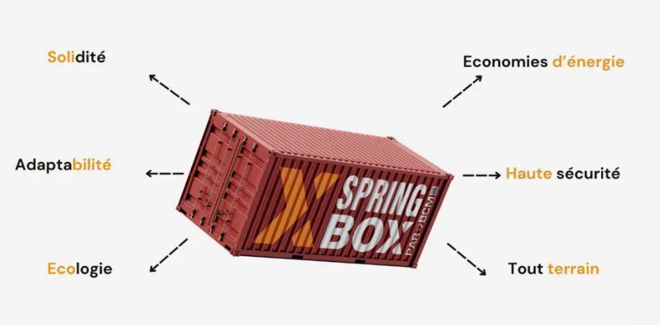 Bungalow container SPRINGBOX : Espace modulaire ultra-robuste en conteneur maritime recyclé | À vendre ou à louer_2
