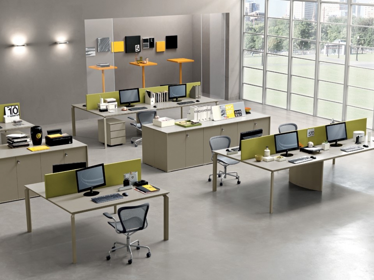 Bureau bench moderne confortable et fonctionnel - ANYWARE - Configurations modulables et finitions élégantes_1