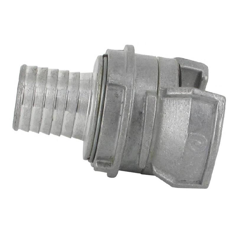 Demi-raccord symétrique avec verrou - DN 40 mm - Embout annelé Ø 30 mm - Alu_1