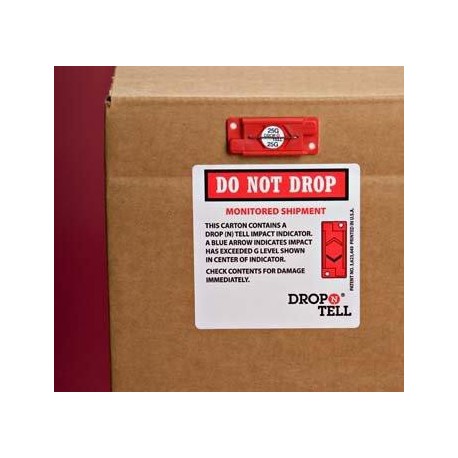 Indicateur de choc - DROP-N-TELL - Sensibilités de 5g à 100g_1