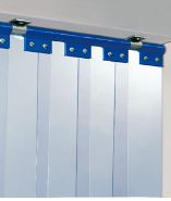 Porte à lanières en PVC souple - Isolation thermique et sonore - Protection contre bruit et poussière_1