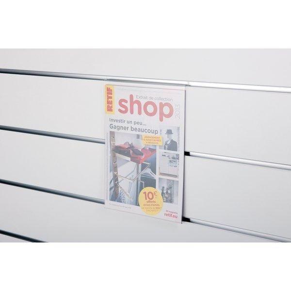 Porte affiche PET A4 vertical - transparent - épaisseur 1mm_1