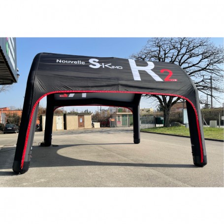 Tente gonflable publicitaire ultra-résistante 3x3m - S-KIMO R2 - 100% personnalisable et pratique à transporter_1