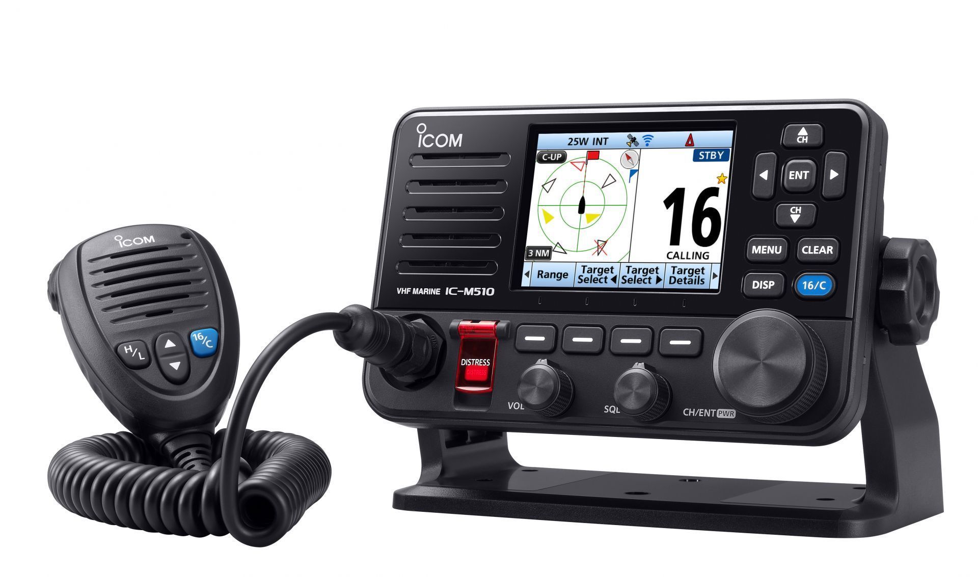 Vhf marine fixe asn ais GPS pilotable à distance ic-m510e evo_1