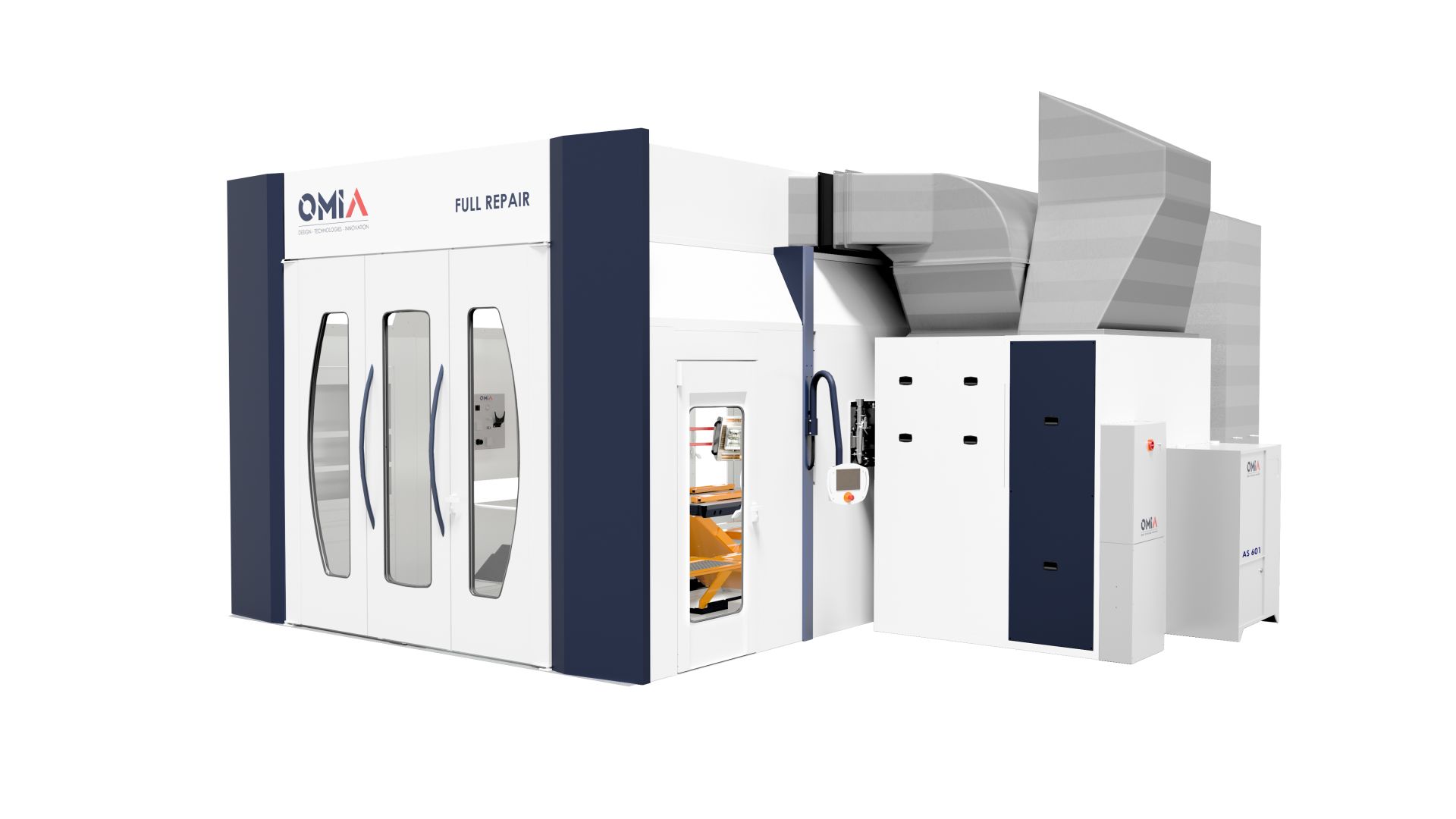 Cellule monoposte de réparations rapides Full Repair - primée avec gestion tactile et 3 process de séchage_1