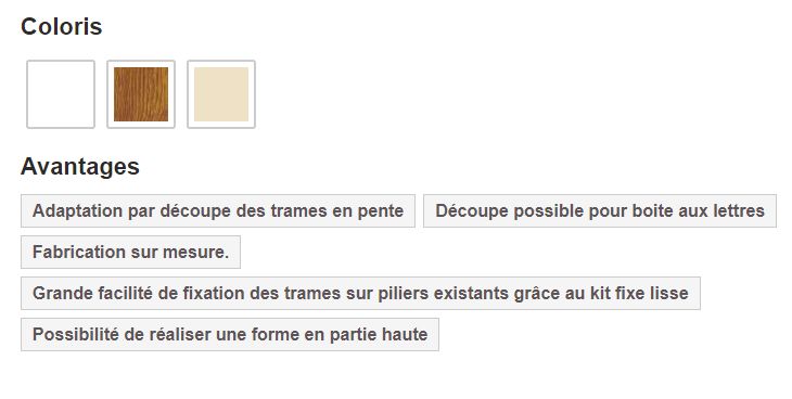 Clôture PVC CL 10 C - Type claire-voie - Barreaudage vertical par lames PVC - CG Pro_1