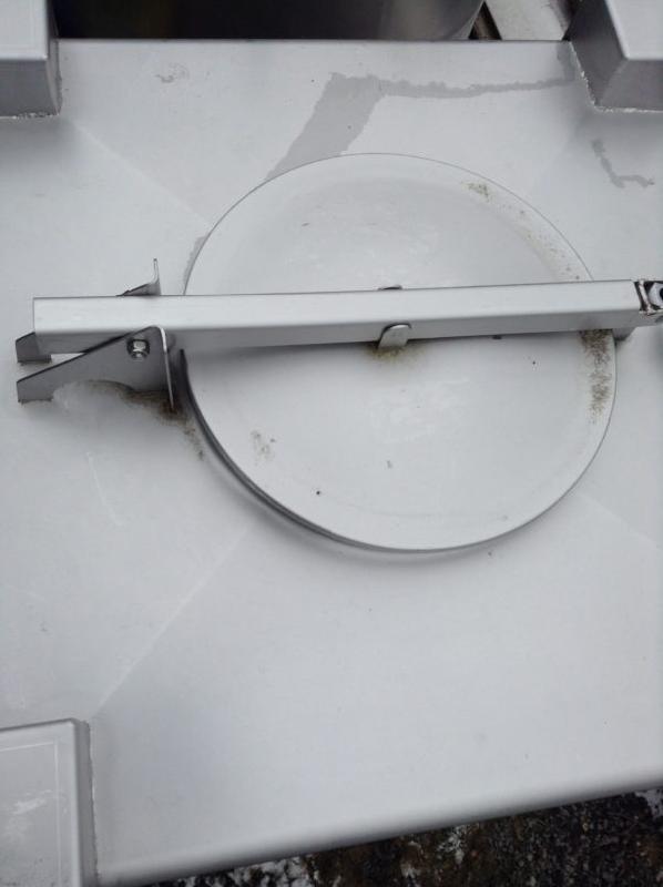 Container (IBC/GRV) inox carré 1000 L - CON004 - trou d'homme dia 450, vidange 51, INOX 316_1