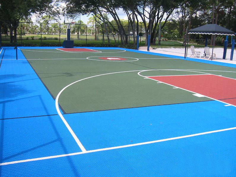 Dalle de sol sport extérieur pour Basketball, Tennis, Volleyball, Multisports_1