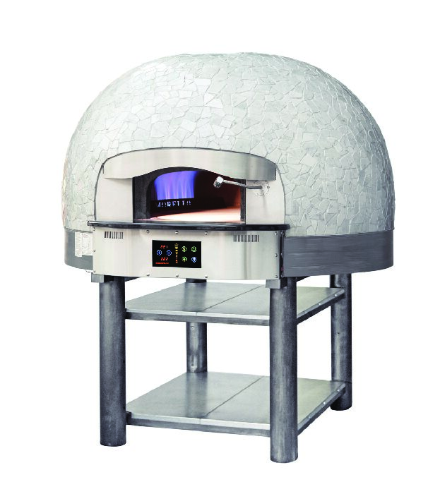 Four à pizza statique à gaz Morello Forni - Ligne FG avec double brûleur atmosphérique et écran tactile Inteltouch System_1