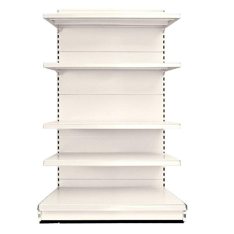 Montant S50 80x30mm hauteur 2210mm - Crème - Acier - Perforé 2 faces - Charge lourde_1