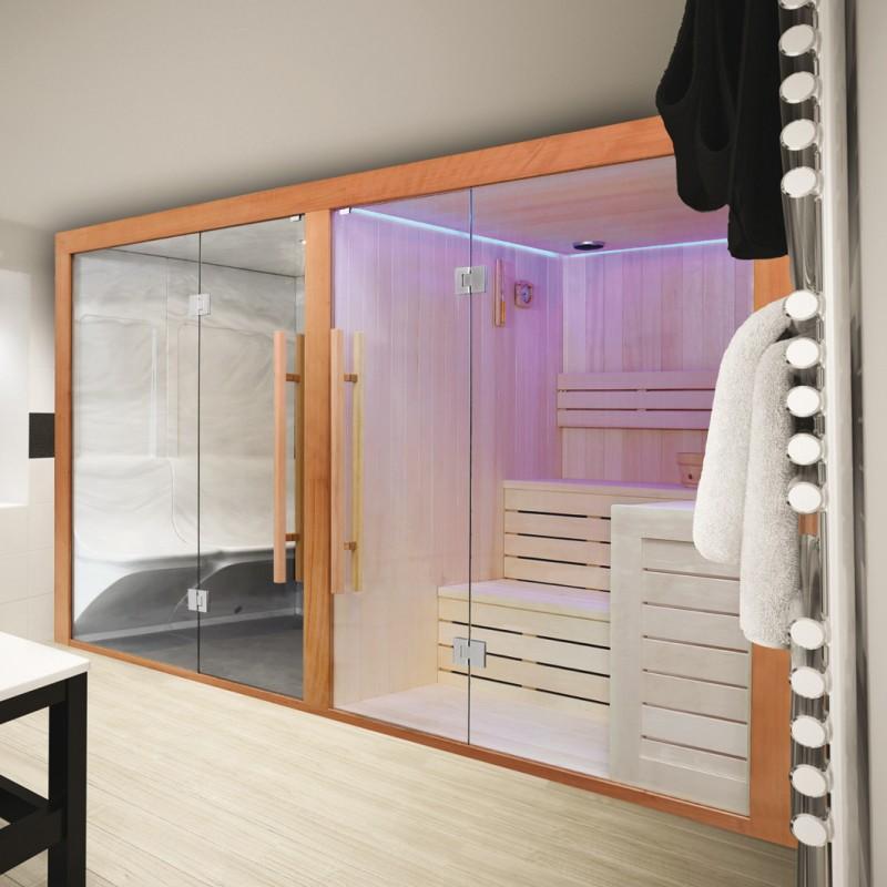 COMBI SAUNA HAMMAM BOREAL® SUBLIMATION BLANC - 8 PLACES - 340*175*210_1