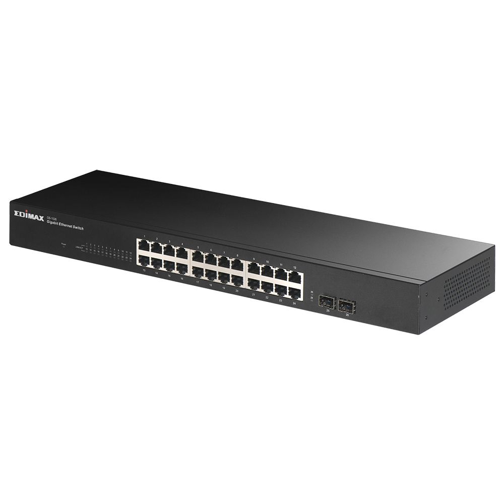 Switch Gigabit 24 ports - Emidax GS-1026 V2 - 2 logements SFP - Montage en rack_1