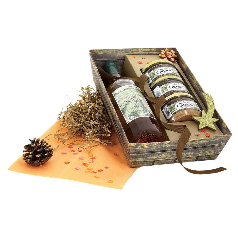 Corbeille rectangle carton Lame 27x20 - MARRON_1