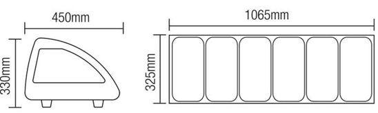 Kit réfrigéré à poser 83 L Portes coulissantes L.1483mm mm AFI Collin-Lucy_1