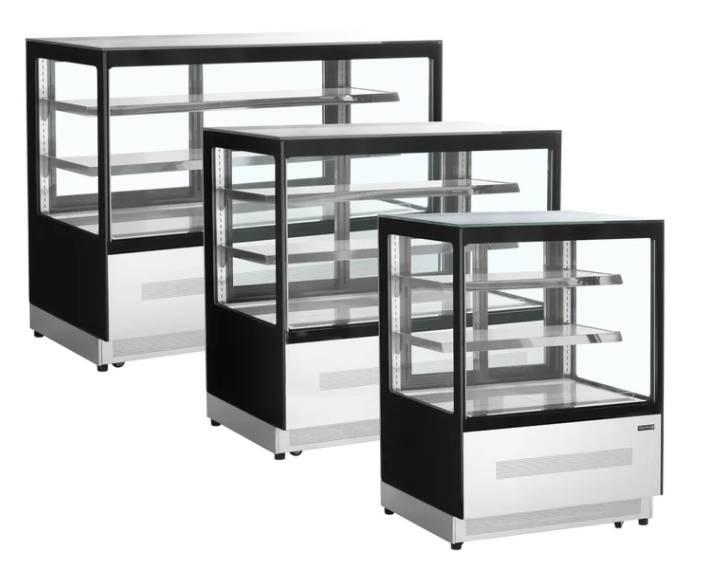 Vitrine réfrigérée 2 niveaux 150cm - inox / verre - 2.26 m² - LPD1500F/BLACK - neuf_1