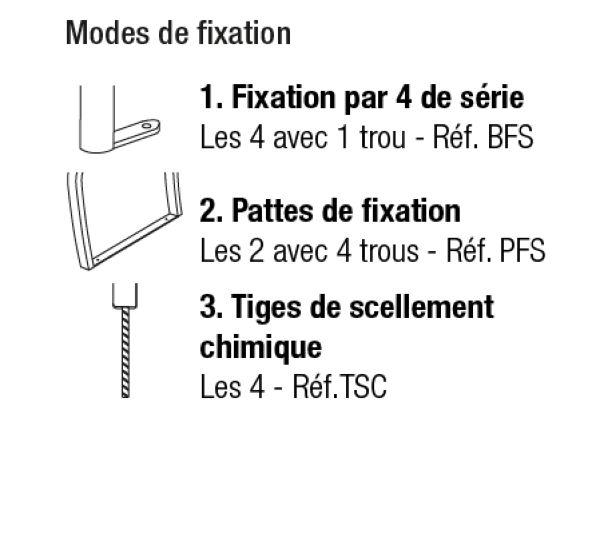 Banc Eden 3 Places - Tube Acier - Livré Monté - Design Perforé et Confortable_1