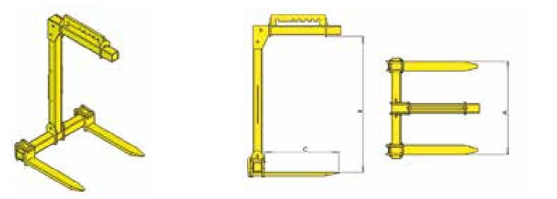 Lève-palette à anneau amovible - Lortel - Charge 500 à 5000 kg - Réglable et auto-équilibré_1
