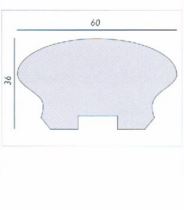 Main courante Socaflex Handrails - élastomère - section 36x60mm - aspect chêne - longueur 3ML_1