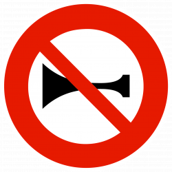 Panneau d'interdiction B16 - Signaux sonores interdits - WP Signalisation - gamme Innov_1