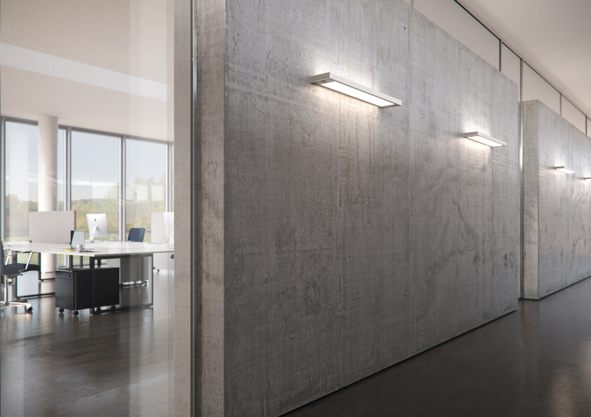 Appliques murales Lavigo - LED - 28W à 43W - Flux lumineux jusqu'à 4700 lm - Répartition asymétrique - Compatible DALI_1