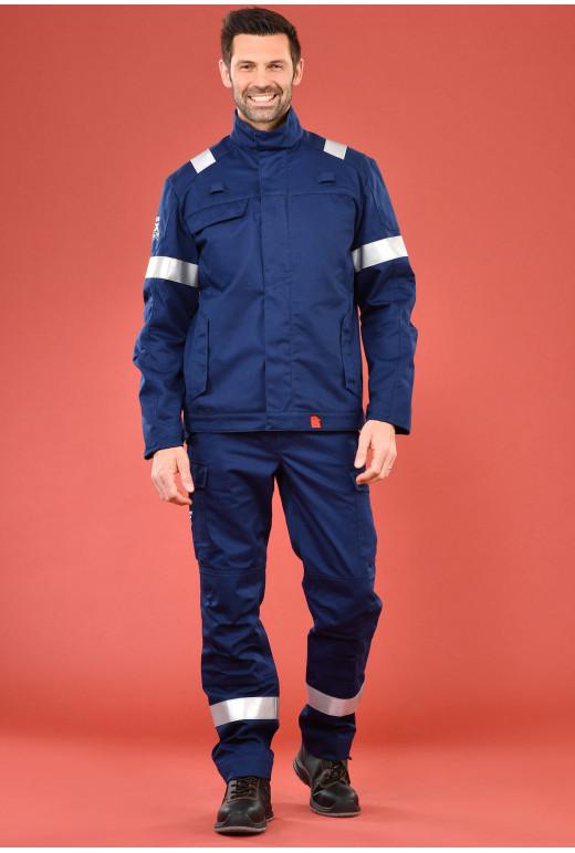 Blouson multirisques ATEX Plus réf. 636*ATX - bandes rétro-réfléchissantes ignifuges - coupe ajustée - lavage industriel_1