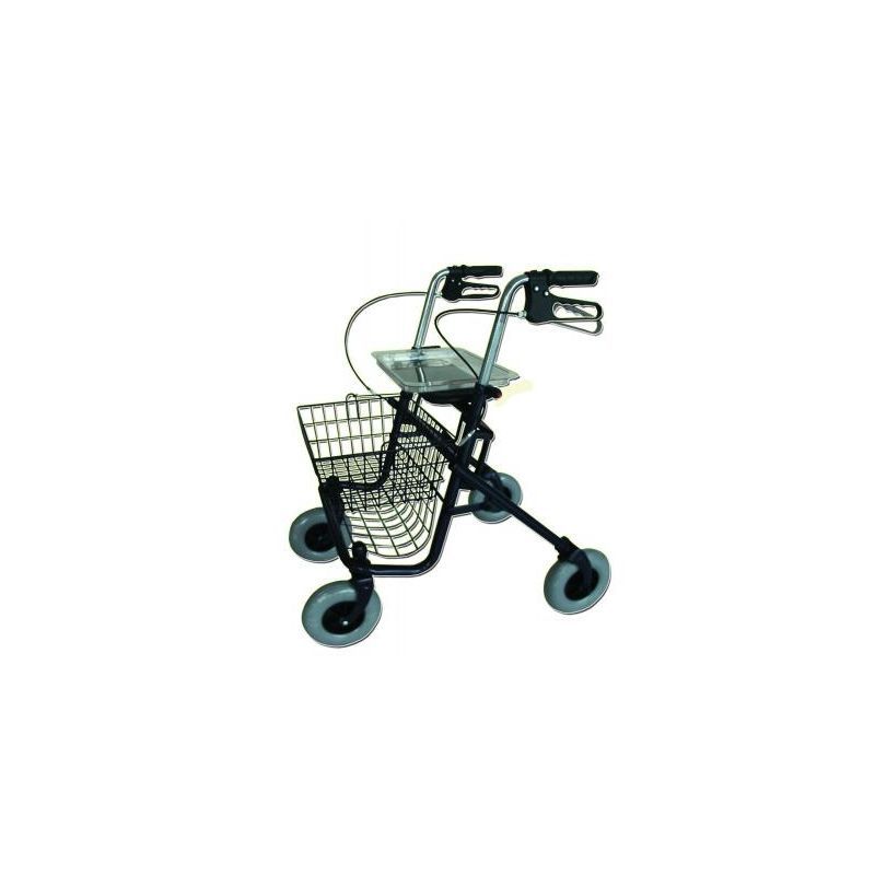 Rollator 4 roues Shangai - maniable et sécurisant avec freins, assise et panier amovible_1