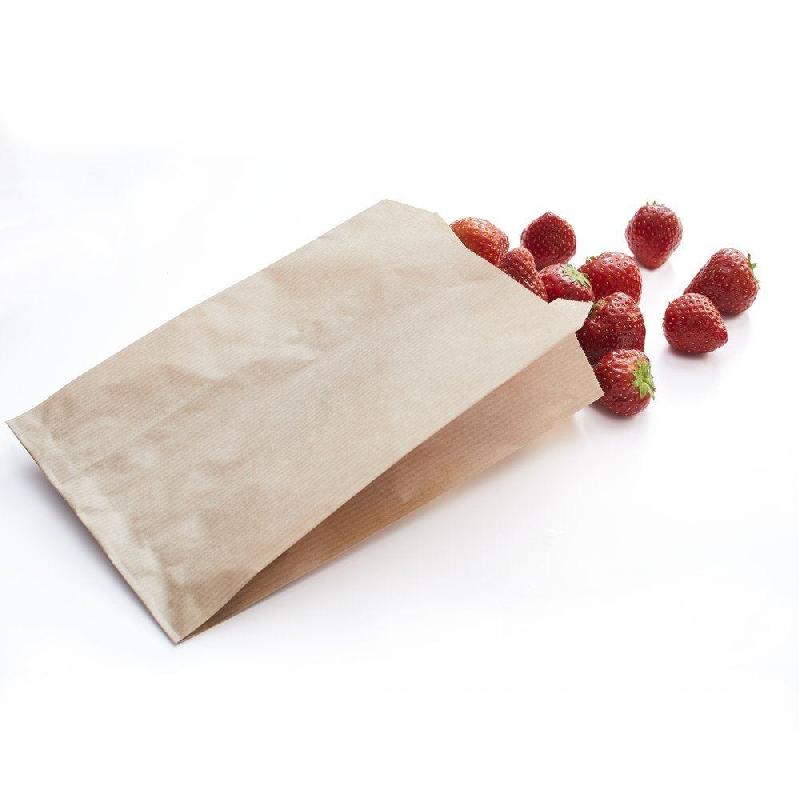 Sac kraft SOS brun recyclé 18x11x28 cm - par 200 - fond plat rectangulaire_1