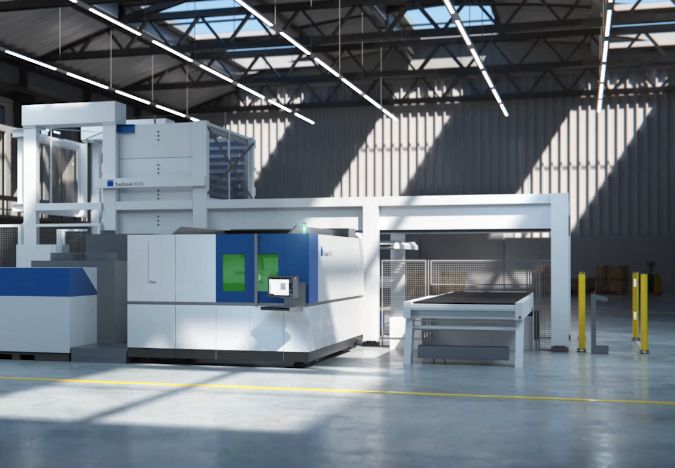 Équipement de découpe laser TruLaser 3040 fiber avec technologie BrightLine fiber