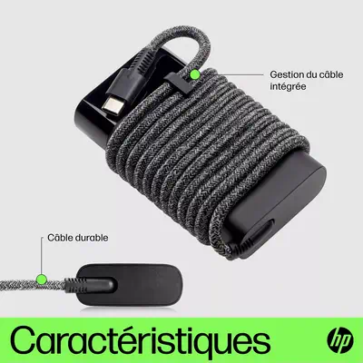 Chargeur pour ordinateur portable HP USB-C 65 W_1
