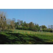 Clôture de carrière - Horse Stop Confiance - 1 lice, hauteur 1m20, bois traité autoclave - Ref. C6180-1_1