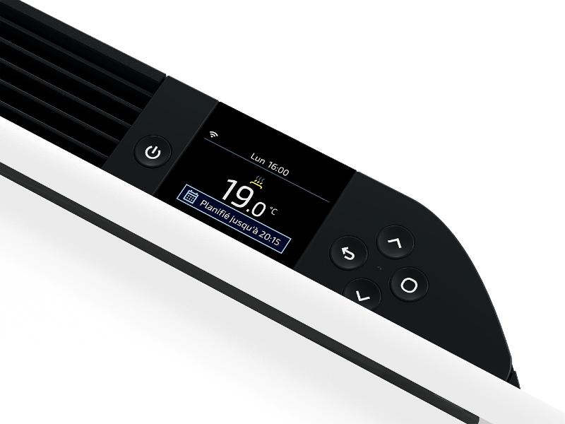 Radiateur chaleur douce connecté Equateur 5 Horizontal 2000W Ardoise - Thermor - 428398_1