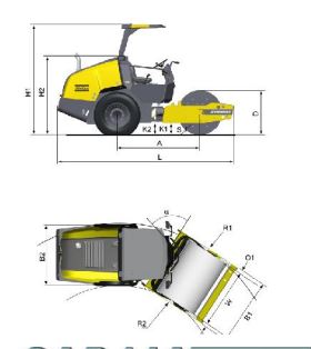 Rouleau vibrant à tambour CA1300D - Rouleau compresseur_1