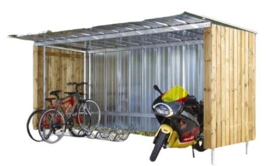 Abri Multi-Usage - Tôle galvanisée et Bois Sapin - 4m x 2,25m_1