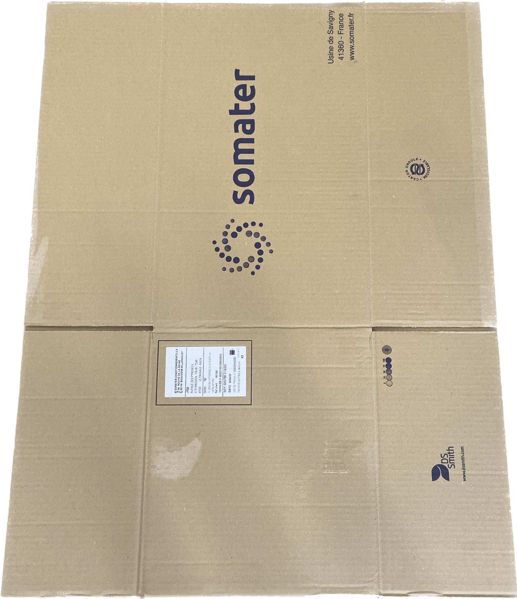 Caisse en carton simple cannelure 58 x 39 x 35 (cm)._1