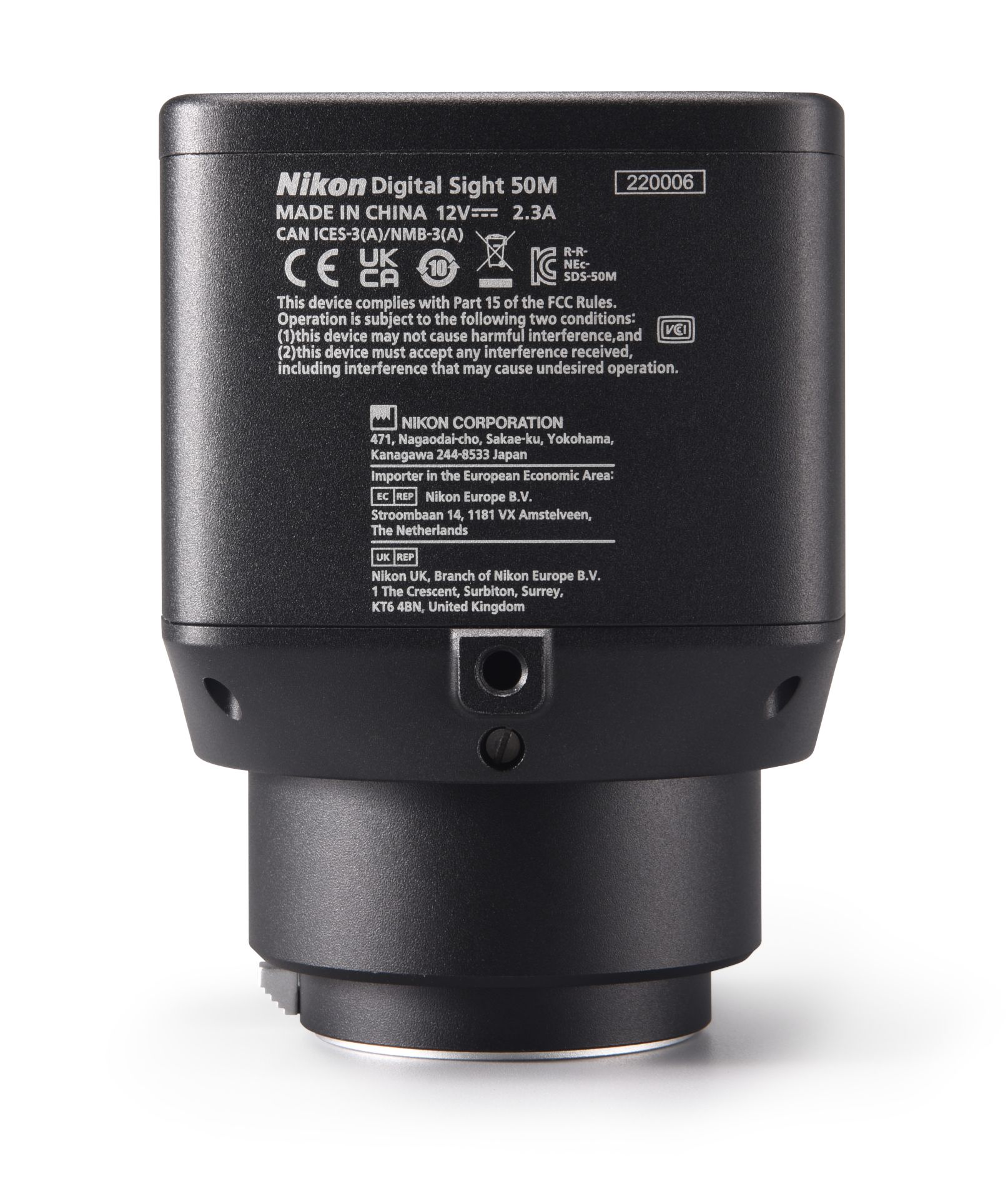 Appareil photo numérique haute définition Nikon pour analyse rapide de grands volumes d'échantillons