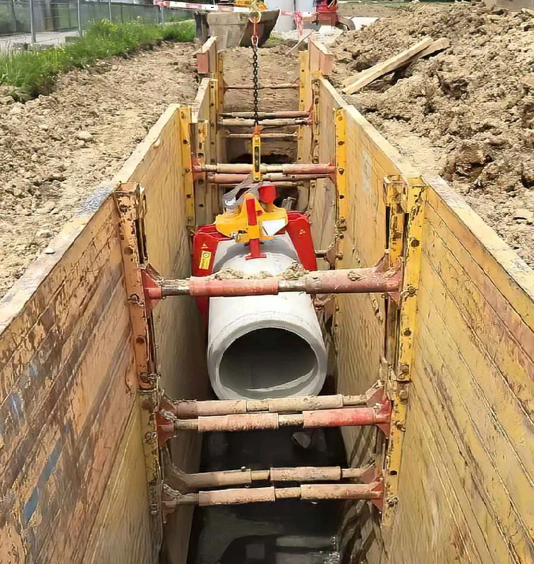 Grappin à tuyau pour pelle - Pour tuyaux en béton DN600 à DN1000 - 300 kg - dès 5 t_1