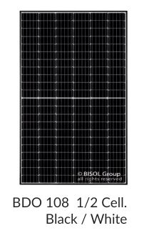 Panneaux photovoltaïques BISOL 132 1/2 CELLULES - Duplex BBO M10 500/510 Full Black/Black & White_1