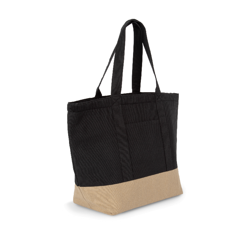 Sac shopping isotherme recyclé - Kimood - Réf: KI0378 - 75% coton recyclé avec poche personnalisable_1